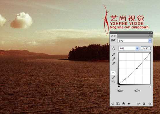 ‘Photoshop调出风景照片经典暗调青红色‘
