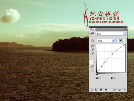 ‘Photoshop调出风景照片经典暗调青红色‘