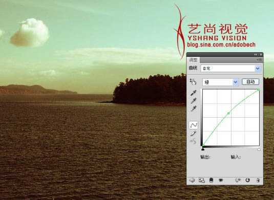 ‘Photoshop调出风景照片经典暗调青红色‘