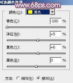‘Photoshop为草原人物调制出淡雅的秋季青黄色‘