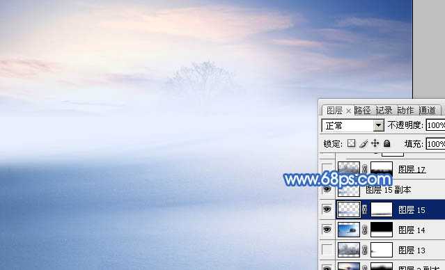 ‘Photoshop将婚片打造出唯美的梦幻冬季雪景效果‘