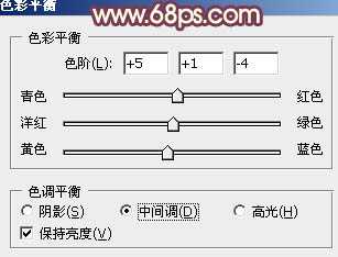 ‘Photoshop将冬季美女图片加上淡紫蜜糖色效果‘