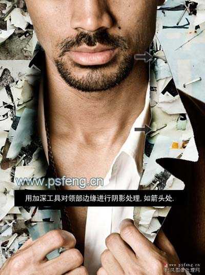 ‘PS合成背景超酷的个性帅气外国男生照片‘
