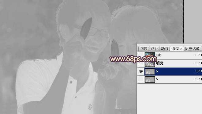 ‘photoshop在Lab模式下快速打造鲜艳的橙红色人物图片‘