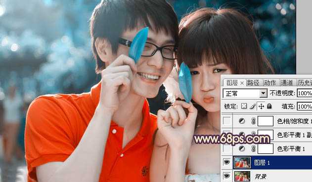 ‘photoshop在Lab模式下快速打造鲜艳的橙红色人物图片‘