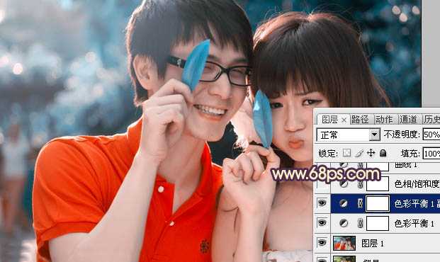 ‘photoshop在Lab模式下快速打造鲜艳的橙红色人物图片‘