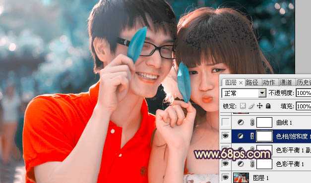 ‘photoshop在Lab模式下快速打造鲜艳的橙红色人物图片‘