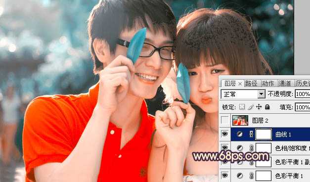 ‘photoshop在Lab模式下快速打造鲜艳的橙红色人物图片‘