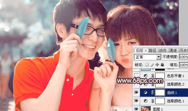 ‘photoshop在Lab模式下快速打造鲜艳的橙红色人物图片‘