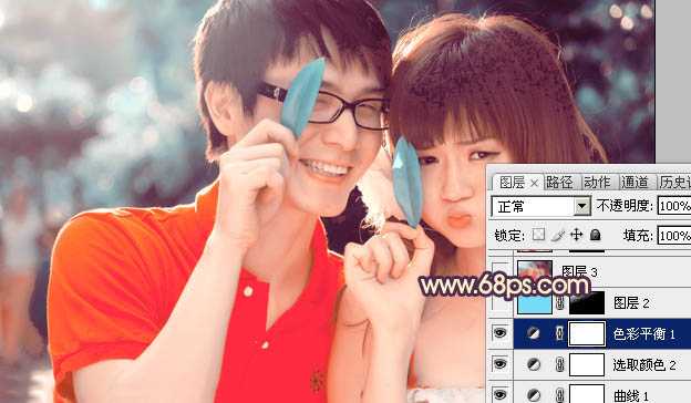 ‘photoshop在Lab模式下快速打造鲜艳的橙红色人物图片‘
