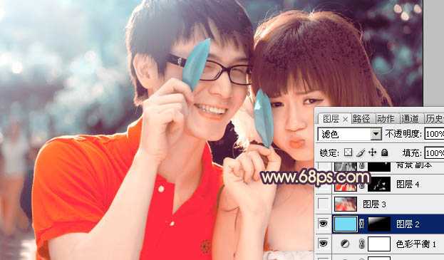 ‘photoshop在Lab模式下快速打造鲜艳的橙红色人物图片‘