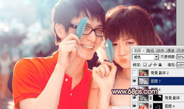 ‘photoshop在Lab模式下快速打造鲜艳的橙红色人物图片‘