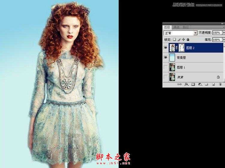 ‘用PS把杂志模特转化成复古插画效果的方法‘