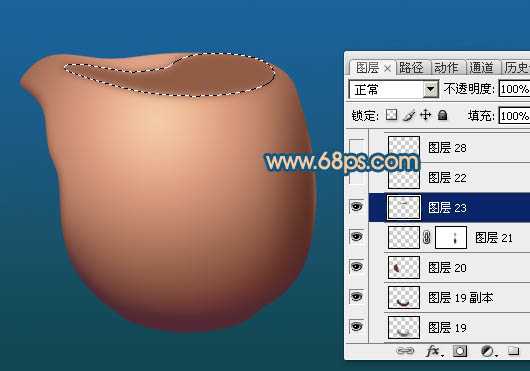 ‘Photoshop设计制作一个逼真精致的陶瓷茶壶‘