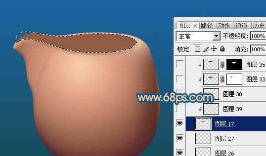 ‘Photoshop设计制作一个逼真精致的陶瓷茶壶‘