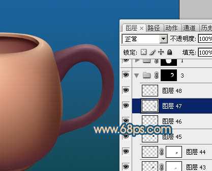 ‘Photoshop设计制作一个逼真精致的陶瓷茶壶‘