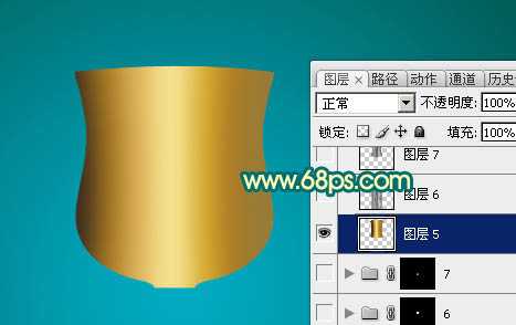 ‘Photoshop制作逼真华丽的金色奖杯‘