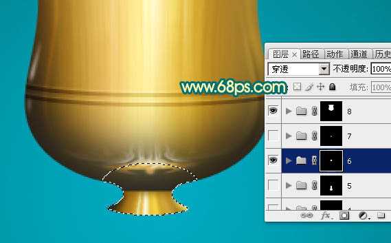 ‘Photoshop制作逼真华丽的金色奖杯‘