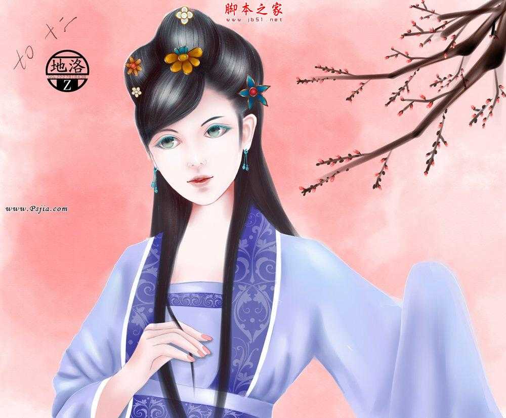 ‘photosho将古装人物照片转为漂亮手绘效果‘