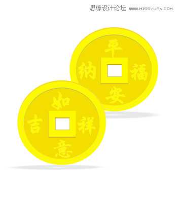 CorelDraw简单制作逼真的古代钱币