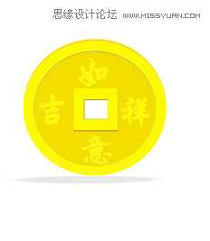 CorelDraw简单制作逼真的古代钱币