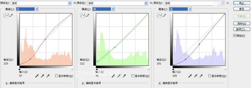 ‘PhotoShop使用曲线一步调出多种效果调色实例教程‘