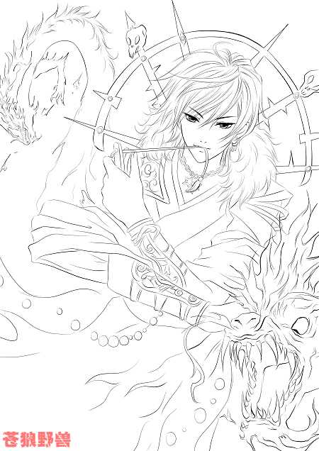 Painter绘制魔法王子漫画 脚本之家 painter教程