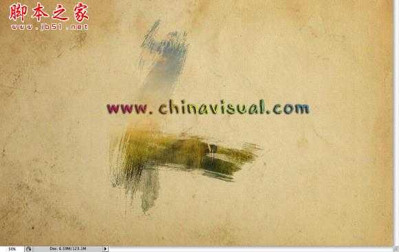 ‘photoshop利用画笔快速制作写意水彩画‘