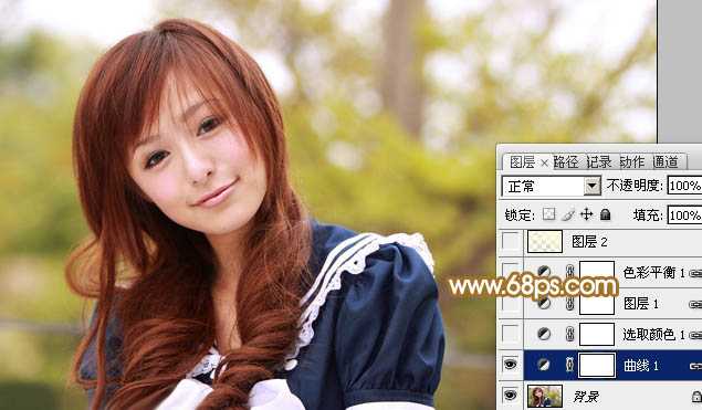 ‘Photoshop将逆光外景人物图片打造出唯美的淡黄色效果‘