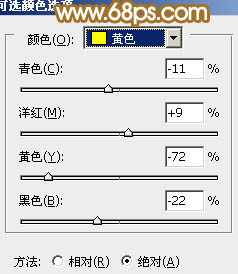 ‘Photoshop将逆光外景人物图片打造出唯美的淡黄色效果‘