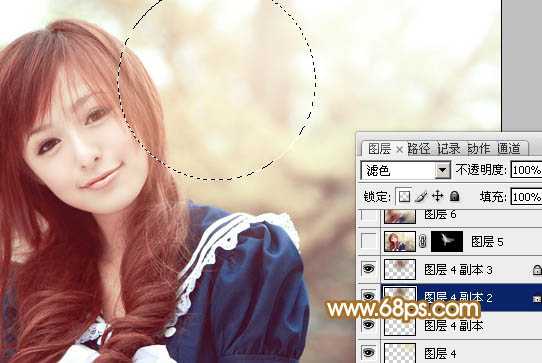 ‘Photoshop将逆光外景人物图片打造出唯美的淡黄色效果‘