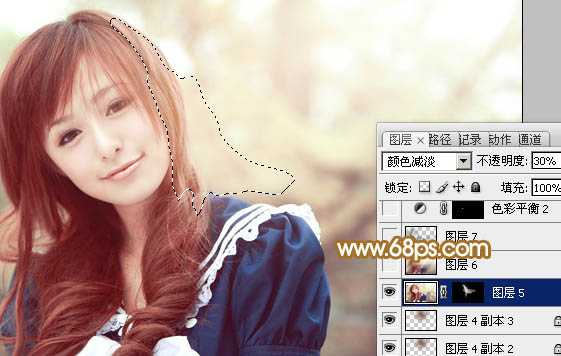‘Photoshop将逆光外景人物图片打造出唯美的淡黄色效果‘