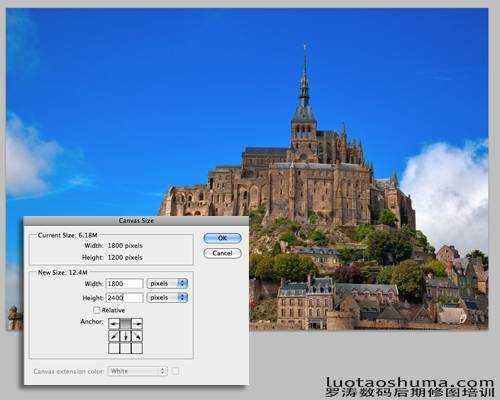 ‘Photoshop将建筑物图片制作出水波倒影效果‘