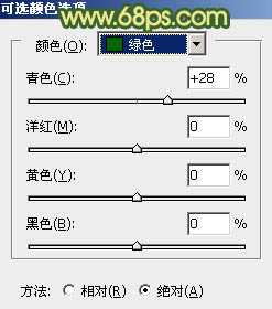‘Photoshop将树木边的美女图片调制出纯美的秋季黄绿色效果‘