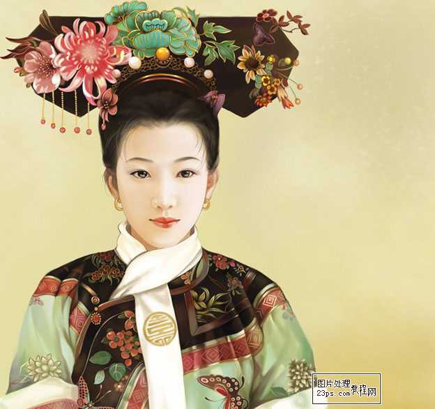 ‘PS鼠绘漂亮典雅的古代王妃‘