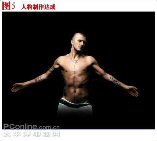 photoshop教程:打造贝克汉姆守护天使_脚本之家jb51.net整理 技术分享