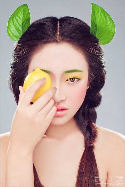 ‘CR结合PS为美女增加清新甜美的彩妆‘