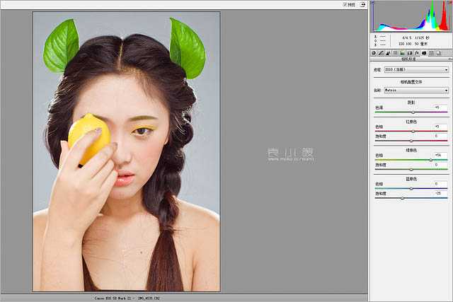 ‘CR结合PS为美女增加清新甜美的彩妆‘