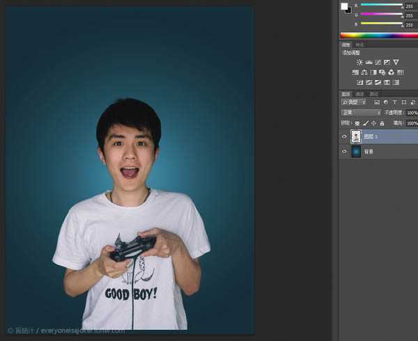 ‘Photoshop将帅哥头像转为可爱的Q版大头像‘