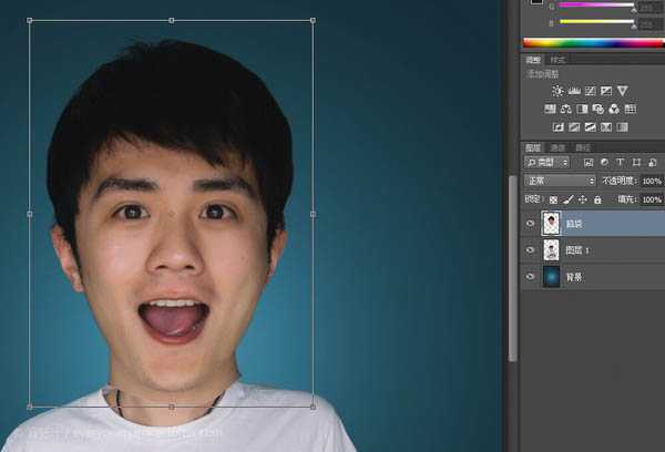 ‘Photoshop将帅哥头像转为可爱的Q版大头像‘