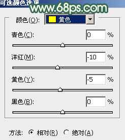 ‘Photoshop将树边美女调出甜美的秋季橙红色‘