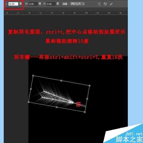 ‘用ps简单制作漂亮的羽毛扇‘