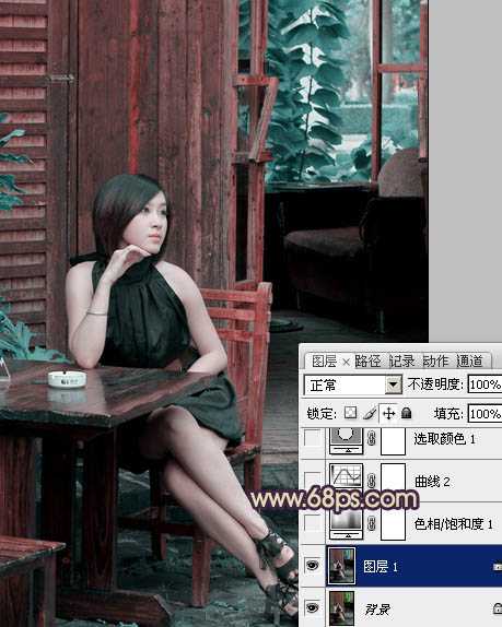 ‘photoshop利用通道替换快速为人物图片打造出古典黄褐色效果‘