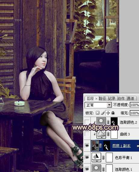 ‘photoshop利用通道替换快速为人物图片打造出古典黄褐色效果‘