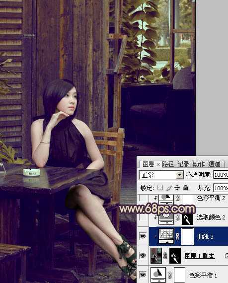 ‘photoshop利用通道替换快速为人物图片打造出古典黄褐色效果‘
