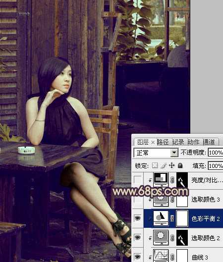 ‘photoshop利用通道替换快速为人物图片打造出古典黄褐色效果‘