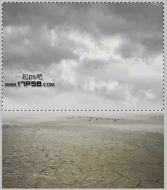 ‘photoshop合成抽象魔幻的沙漠暴风雨场景‘