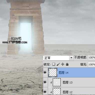 ‘photoshop合成抽象魔幻的沙漠暴风雨场景‘
