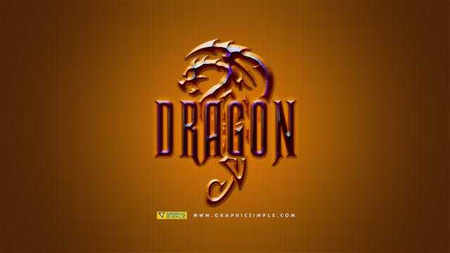 ‘PS教你创建魔幻霸气的金属龙形LOGO‘