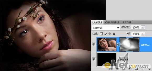 ‘PhotoShop将美女照片制作出梦幻荧光画面效果‘